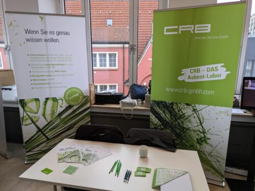 CRB information stand at the Asbestos Forum 2024