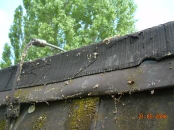 Asbesthaus - Site de découverte : Couverture en toiture, carton goudronné, toile de bitume | © 2019, CRB Analyse Service GmbH