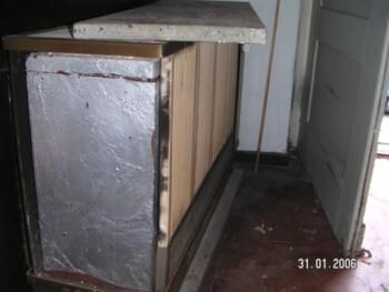 Asbesthaus - Fundstelle: Nachtspeicherofen | © 2019, CRB Analyse Service GmbH