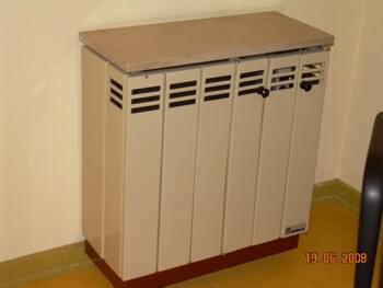 Asbesthaus - Fundstelle: Nachtspeicherofen | © 2019, CRB Analyse Service GmbH